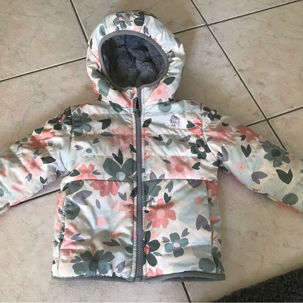 North face moosebud toddler reversible jacket size 2 toddler